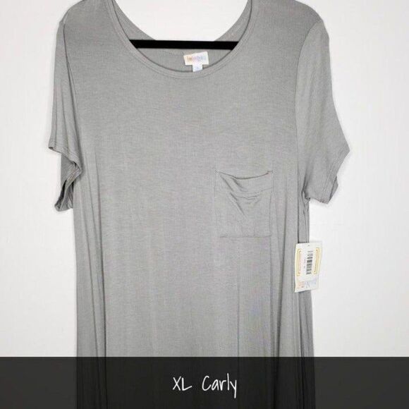 LuLaRoe Carly Dress XL Gray NWT - Picture 1 of 2